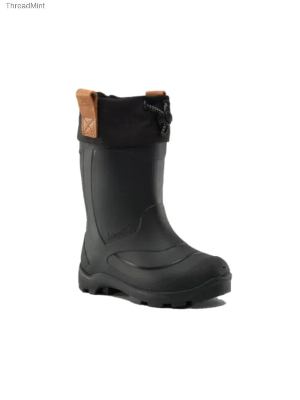 Kids Waterproof Snow Boots - Synthetic Rubber, Mid-Calf, Bungee Closure